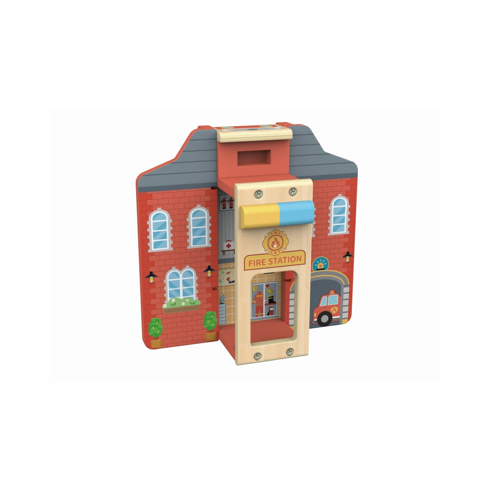 Hi Pando Fire Truck & Station Set