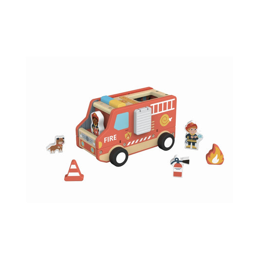 Hi Pando Fire Truck & Station Set