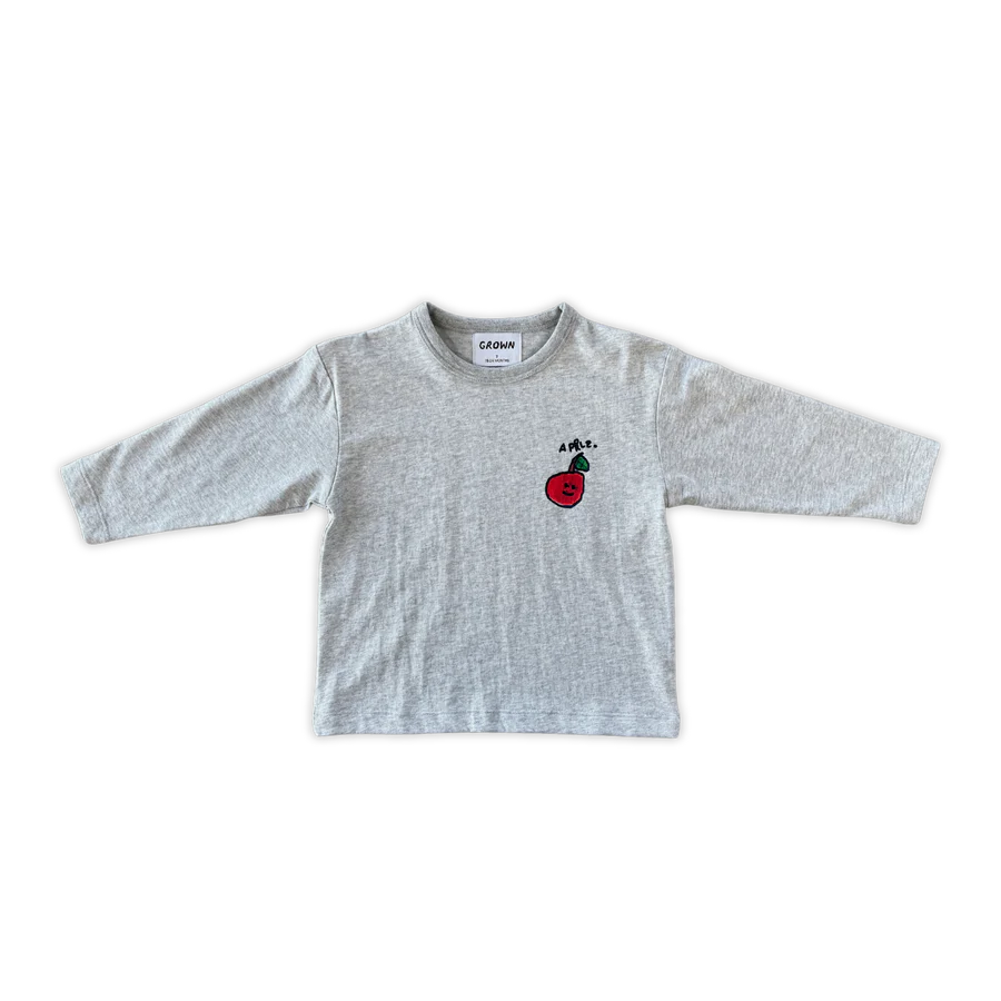 Grown Organic Fruit Salad Long Sleeve Tee - Grey Marle