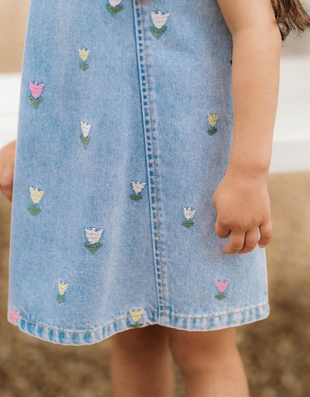 Fox & Finch Sundae Denim Tulip Dress