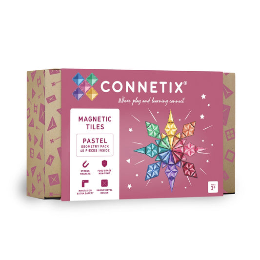 Connetix - Pastel Geometry Pack - 40 pc