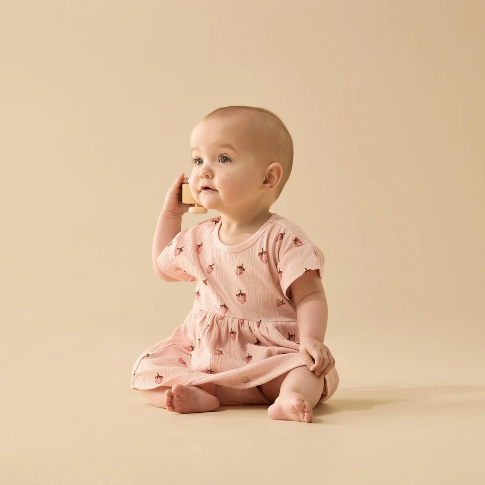 Wilson & Frenchy Organic Dress - Strawberry Kisses