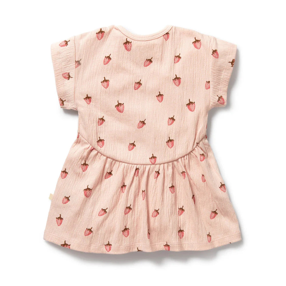 Wilson & Frenchy Organic Dress - Strawberry Kisses