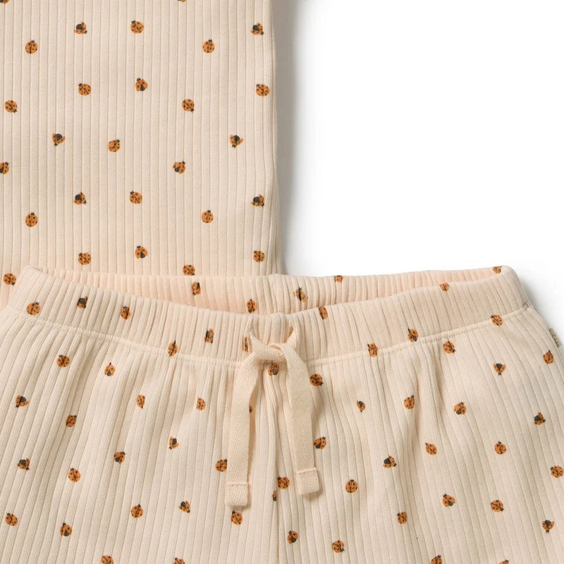 Wilson & Frenchy Little Lady Bugs Organic Short Sleeved Pyjamas