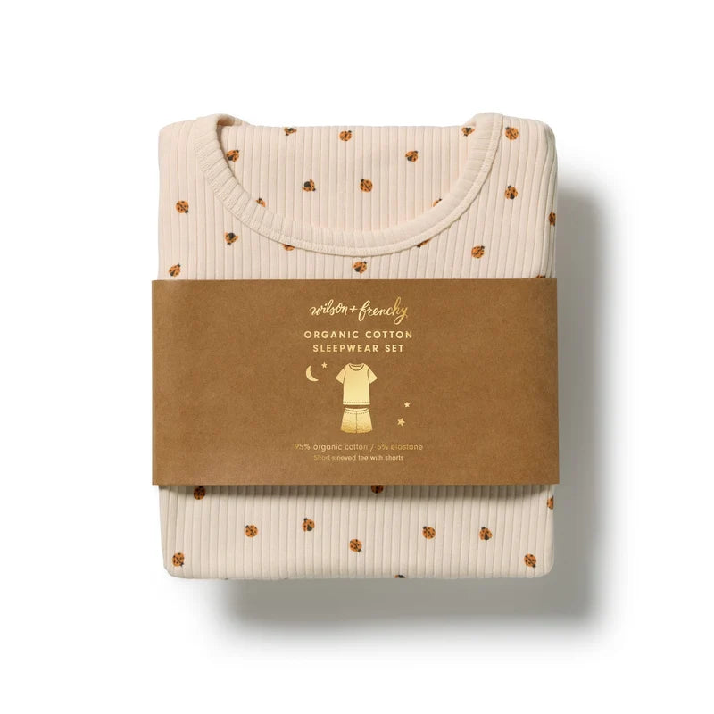 Wilson & Frenchy Little Lady Bugs Organic Short Sleeved Pyjamas
