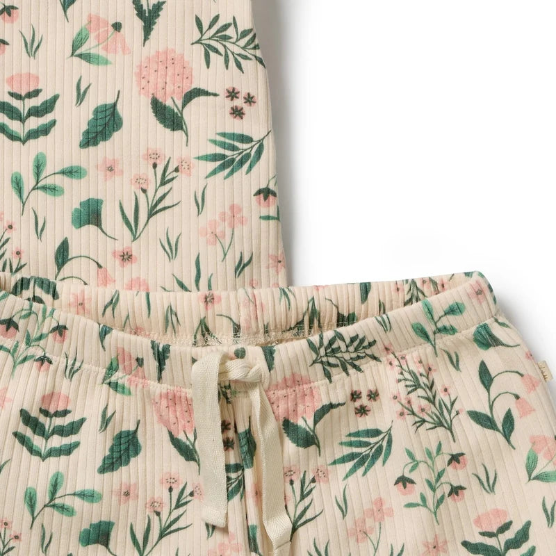 Wilson & Frenchy Sweet Bloom Organic Short Sleeved Pyjamas