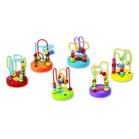 Baby First Mini Bead Coaster - Bright Coloured