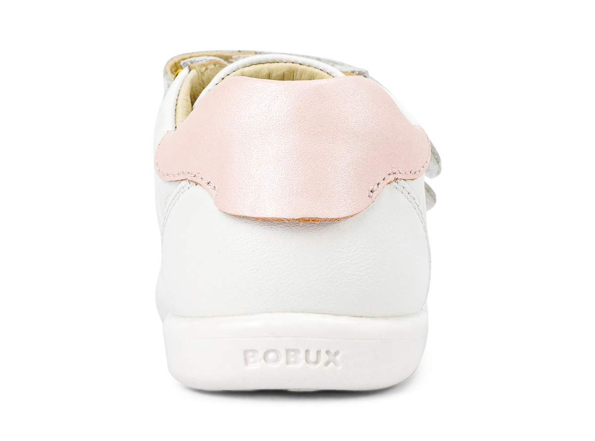 Bobux I Walk - Sprite Embossed White & Seashell Shimmer