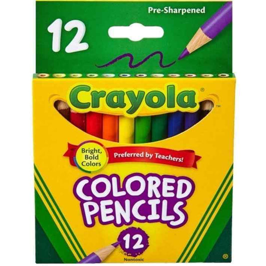 Crayola Coloured Pencils – Half Size 12 Pack