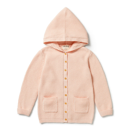 Wilson & Frenchy Knitted Button Jacket - Blush